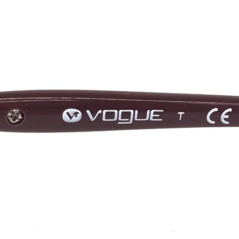 Vogue Eyeglasses Frames VO3987-B 5060 Burgundy Red Gold Crystals 54-16-135